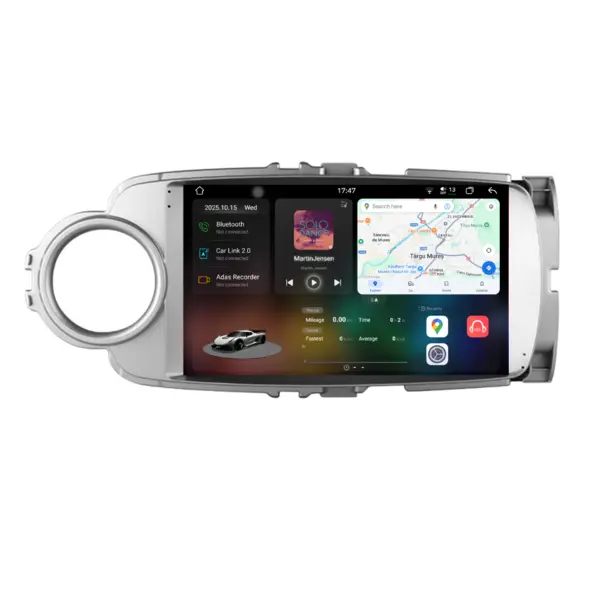 Navigatie Dedicata Toyota Yaris (2011-2018), 2K, 12Gb Ram, 256Gb Stocare, Carplay