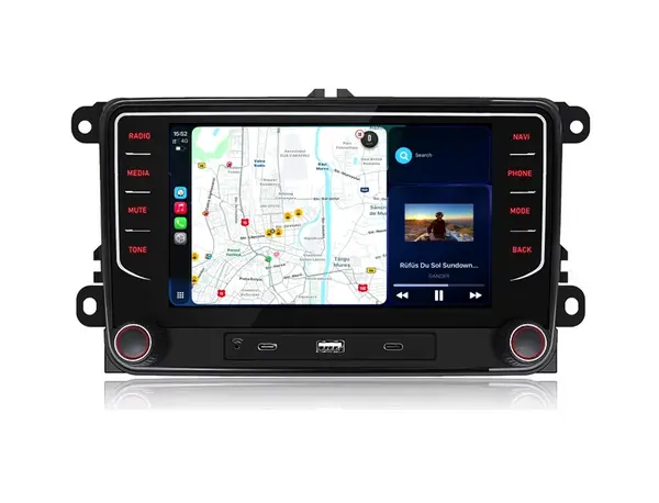 Navigatie Dedicata Volkswagen, 7Inch, 2Gb Ram, 64Gb stocare, Apple Carplay Android Auto