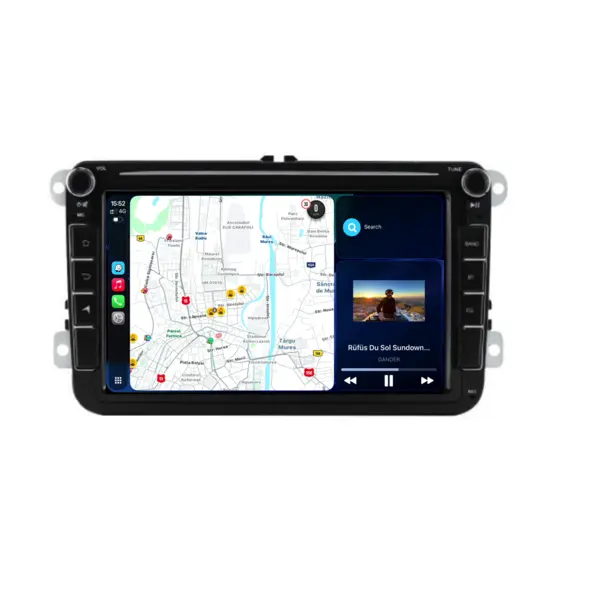 Navigatie Dedicata Volkswagen, 8Inch, 8Gb Ram, 128Gb stocare, Apple Carplay Android Auto