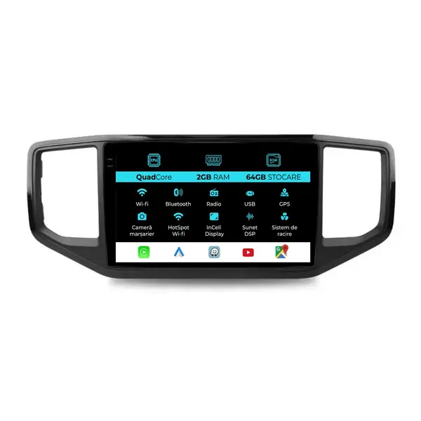 Navigatie Dedicata Volkswagen Amarok (2016-2022), 9Inch, 2Gb Ram, 32Gb Stocare, Carplay