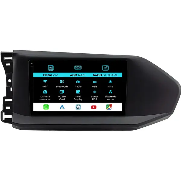 Navigatie Dedicata Volkswagen Caddy (2020-2025), 9Inch, 4Gb Ram, 64Gb Stocare, Carplay