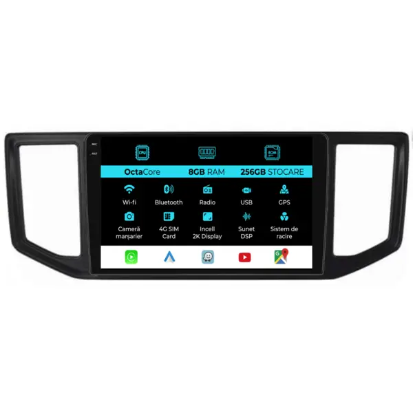 Navigatie Dedicata Volkswagen Crafter (2017-2021), 2K, 8Gb Ram, 256Gb Stocare, Carplay