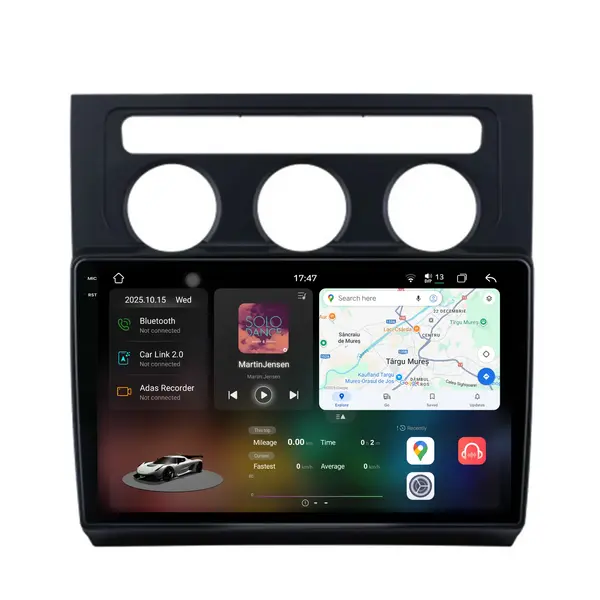 Navigatie Dedicata Volkswagen Touran (2003-2010), 2K, 12Gb Ram, 256Gb Stocare, Carplay