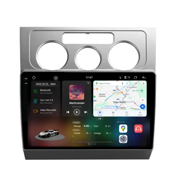 Navigatie Dedicata Volkswagen Touran (2003 - 2014), 2K, 12Gb Ram, 256Gb Stocare, Android Auto, Carplay