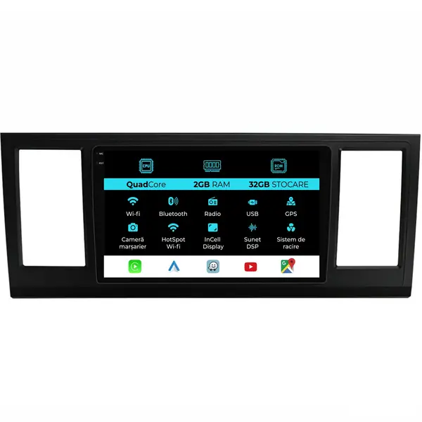 Navigatie Dedicata Volkswagen Transporter T6 (2016-2020), 9Inch, 2Gb Ram, 32Gb Stocare, Carplay