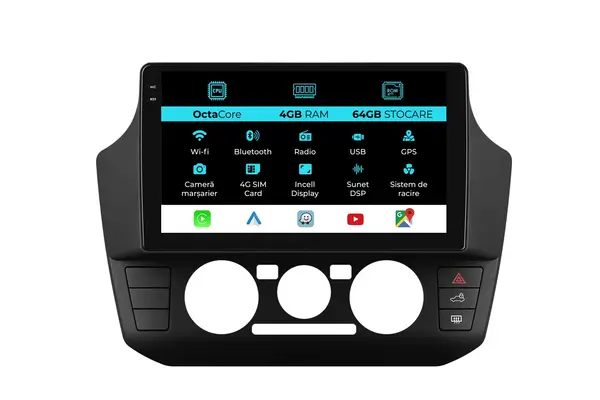 Navigatie Dedicata Volkswagen Up (2017 - 2023), 9 Inch, 4Gb Ram, 64Gb Stocare, Android Auto, Carplay