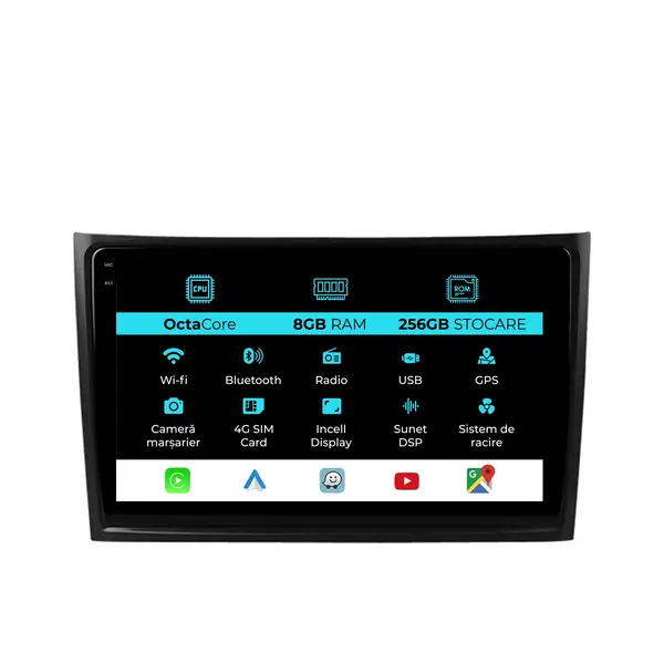 Navigatie Dedicata Volvo Xc90 (2002-2014), 10Inch, 8Gb Ram, 256Gb Stocare, Carplay