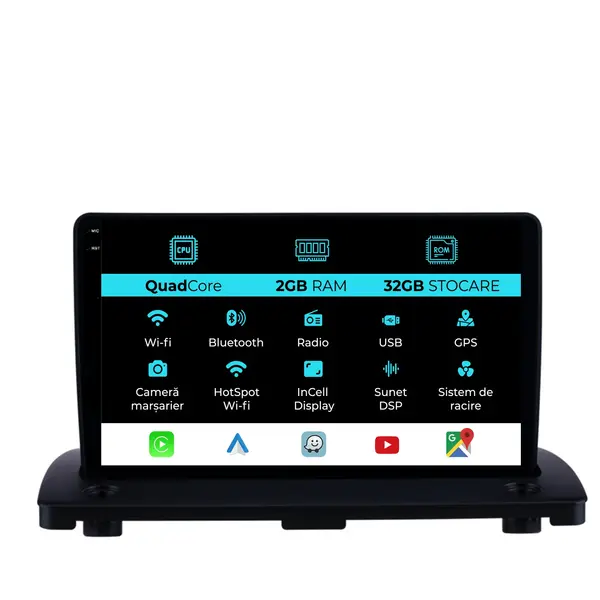 Navigatie Dedicata Volvo Xc90 (2002-2014), 9Inch, 2Gb Ram, 32Gb Stocare, Carplay