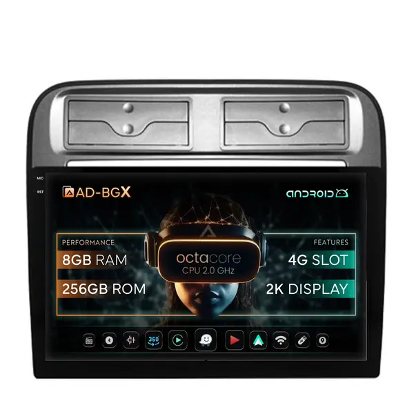 Navigatie Fiat Punto Linea (2007-2014), Android, X-Octacore 8GB RAM + 256GB ROM, 9.5 Inch - AD-BGX9008+AD-BGRKIT157