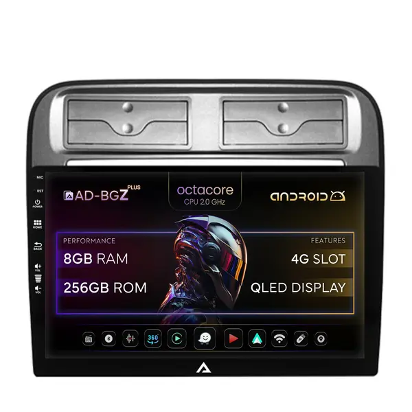 Navigatie Fiat Punto Linea (2007-2014), Android, Z-Octacore 8GB RAM + 256GB ROM, 9 Inch - AD-BGZ9008+AD-BGRKIT157