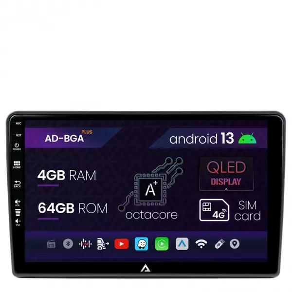 Navigatie Ford (2005-2013), Android 13, A-Octacore 4GB RAM + 64GB ROM, 9 inch - AD-BGA9004+AD-BGRKIT137