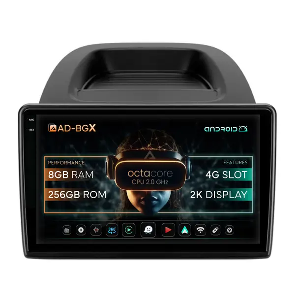 Navigatie Ford EcoSport (2017- Prezent) Android, X-Octacore 8GB RAM + 256GB ROM, 10.36 Inch - AD-BGX10008+BGRKIT119