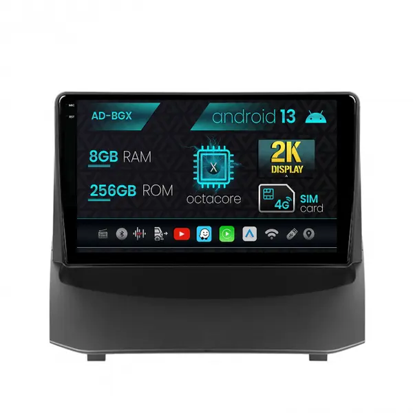 Navigatie Ford Fiesta (2009-2012), Android 13, X-Octacore 8GB RAM + 256GB ROM, 9.5 Inch - AD-BGX9008+AD-BGRKIT131-0912