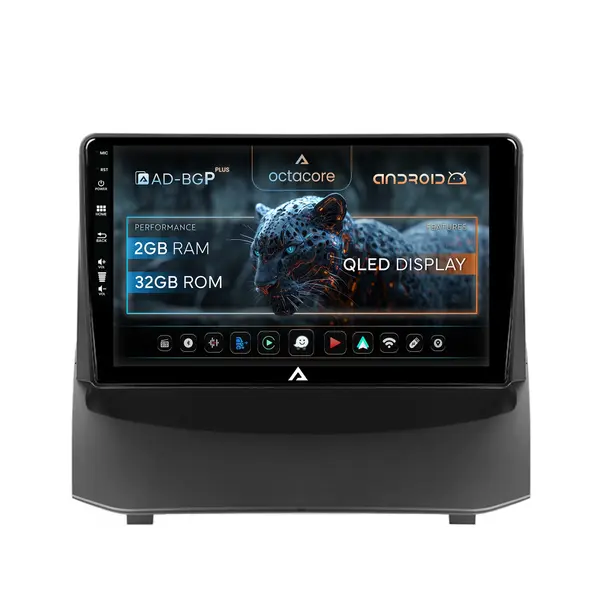 Navigatie Ford Fiesta (2009-2012), Android, P-Octacore 2GB RAM + 32GB ROM, 9 Inch - AD-BGP9002+AD-BGRKIT131-0912