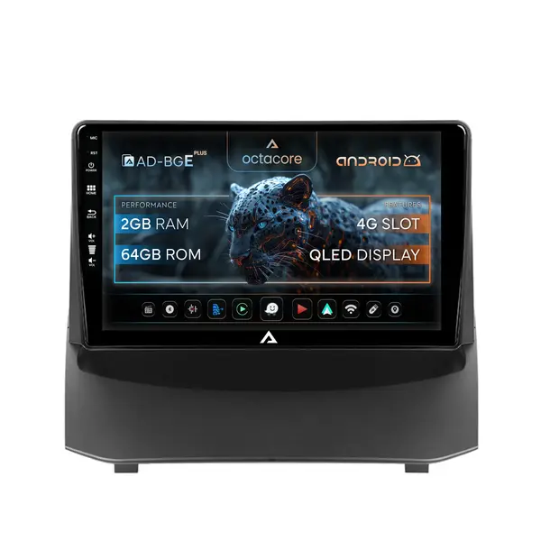 Navigatie Ford Fiesta (2013-2017), Android, E-Octacore 2GB RAM + 32GB ROM, 9 Inch - AD-BGE9002+AD-BGRKIT131-1317