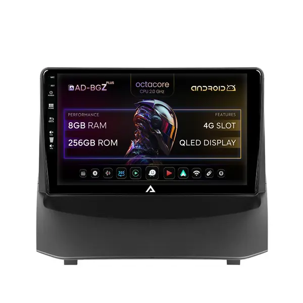 Navigatie Ford Fiesta (2013-2017), Android, Z-Octacore 8GB RAM + 256GB ROM, 9 Inch - AD-BGZ9008+AD-BGRKIT131-1317