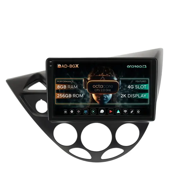 Navigatie Ford Focus 1 (1998-2004), Android, X-Octacore 8GB RAM + 256GB ROM, 9.5 Inch - AD-BGX9008+AD-BGRKIT112V2