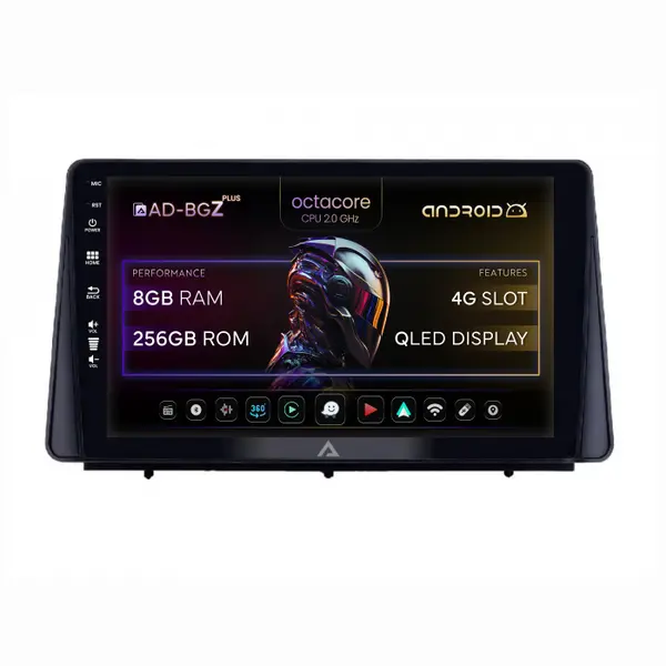 Navigatie Ford Focus MK4 (2019+), Android, Z-Octacore 8GB RAM + 256GB ROM, 10.1 Inch - AD-BGZ10008+AD-BGRKIT158