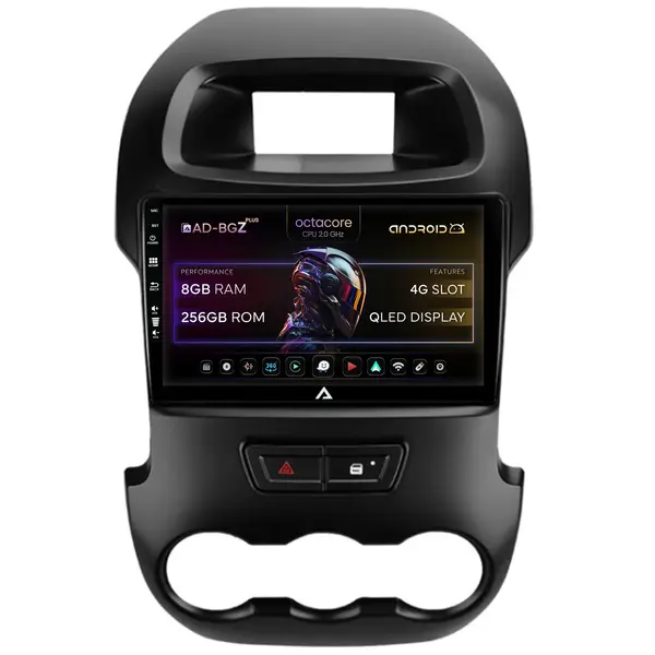 Navigatie Ford Ranger (2011-2015), Android, Z-Octacore 8GB RAM + 256GB ROM, 9 Inch - AD-BGZ9008+AD-BGRKIT135B