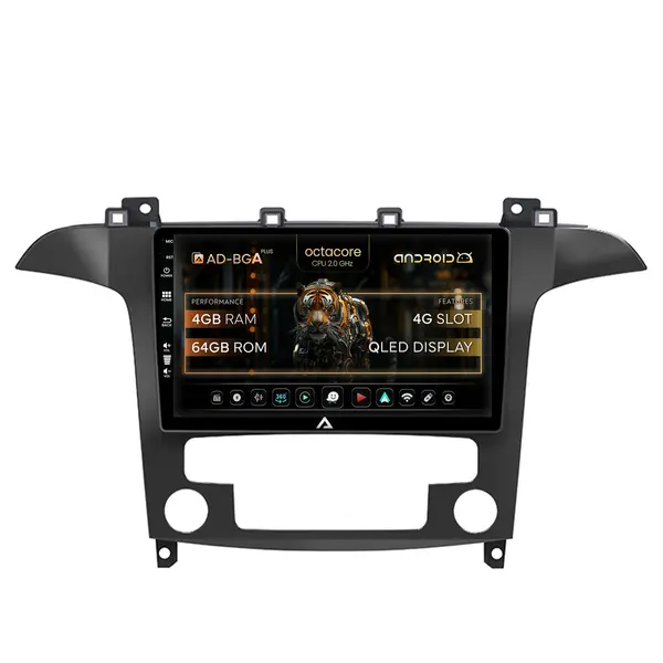 Navigatie Ford S-Max Galaxy (2006-2015), Android, A-Octacore 4GB RAM + 64GB ROM, 9 Inch - AD-BGA9004+AD-BGRKIT125