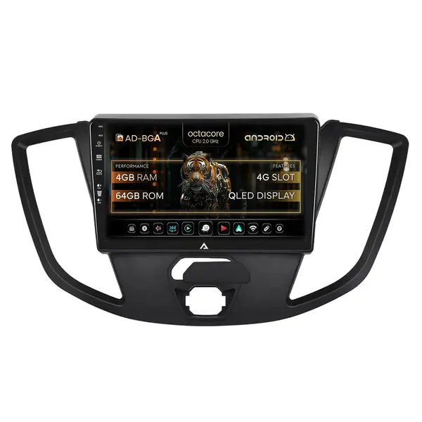 Navigatie Ford Transit (2014-2020), Android, A-Octacore 4GB RAM + 64GB ROM, 9 Inch - AD-BGA9004+AD-BGRKIT123V2