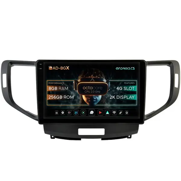 Navigatie Honda Accord VIII (2008-2012), Android, X-Octacore 8GB RAM + 256GB ROM, 10.36 Inch - AD-BGX10008+AD-BGRKIT005V2