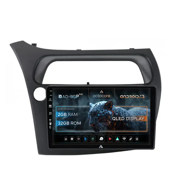 Navigatie Honda Civic Hatchback (2006-2011), Android, P-Octacore 2GB RAM + 32GB ROM, 9 Inch - AD-BGP9002+AD-BGRKIT020