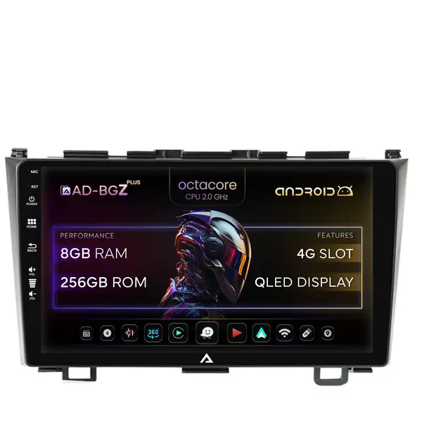 Navigatie Honda CRV (2006-2012), Android, Z-Octacore 8GB RAM + 256GB ROM, 9 Inch - AD-BGZ9008+AD-BGRKIT006