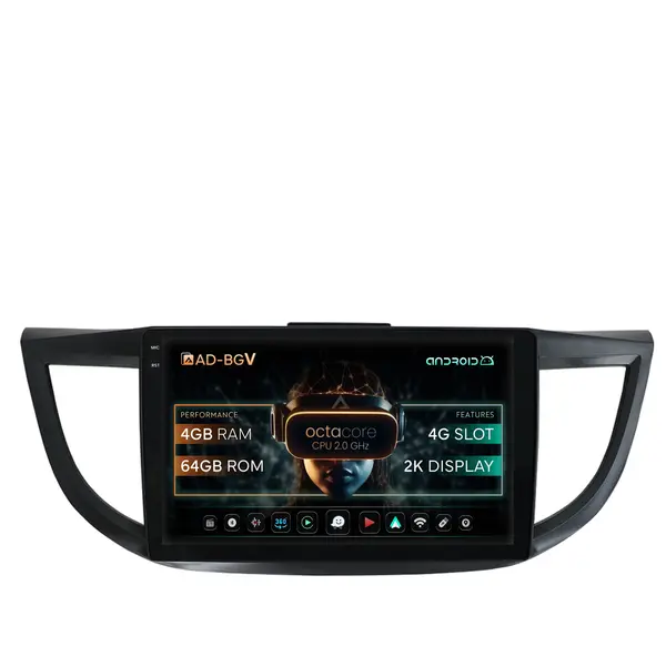 Navigatie Honda CRV (2011-2016), Android, V-Octacore 4GB RAM + 64GB ROM, 9.5 Inch - AD-BGV9004+AD-BGRKIT003