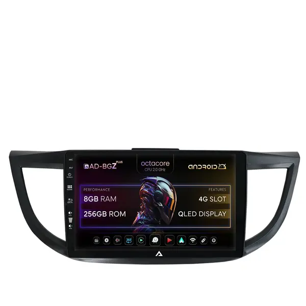 Navigatie Honda CRV (2011-2016), Android, Z-Octacore 8GB RAM + 256GB ROM, 9 Inch - AD-BGZ9008+AD-BGRKIT003