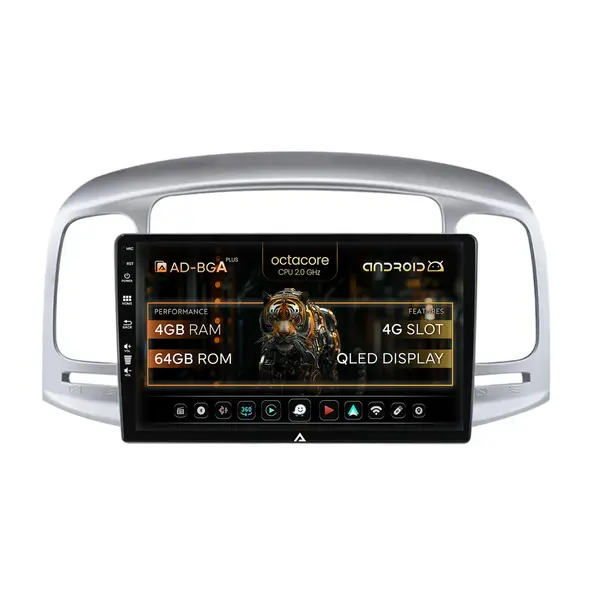 Navigatie Hyundai Accent (2006-2011), Android, A-Octacore 4GB RAM + 64GB ROM, 9 Inch - AD-BGA9004+AD-BGRKIT211
