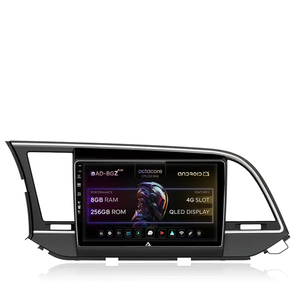 Navigatie Hyundai Elantra (2015-2018), Android, Z-Octacore 8GB RAM + 256GB ROM, 9 Inch - AD-BGZ9008+AD-BGRKIT180