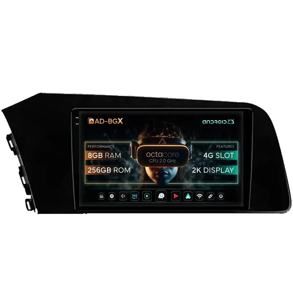 Navigatie Hyundai Elantra (2020-Prezent), Android, X-Octacore 8GB RAM + 256GB ROM, 9Inch - AD-BGX9008+AD-BGRKIT227