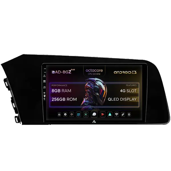 Navigatie Hyundai Elantra (2020-Prezent), Android, Z-Octacore 8GB RAM + 256GB ROM, 9Inch - AD-BGZ9008+AD-BGRKIT227