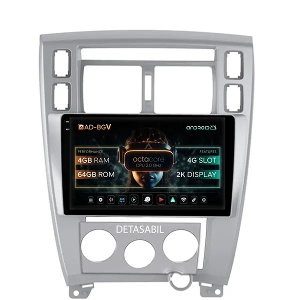 Navigatie Hyundai Tucson (2004-2009), Android, V-Octacore 4GB RAM + 64GB ROM, 10.36 Inch - AD-BGV10004+AD-BGRKIT200