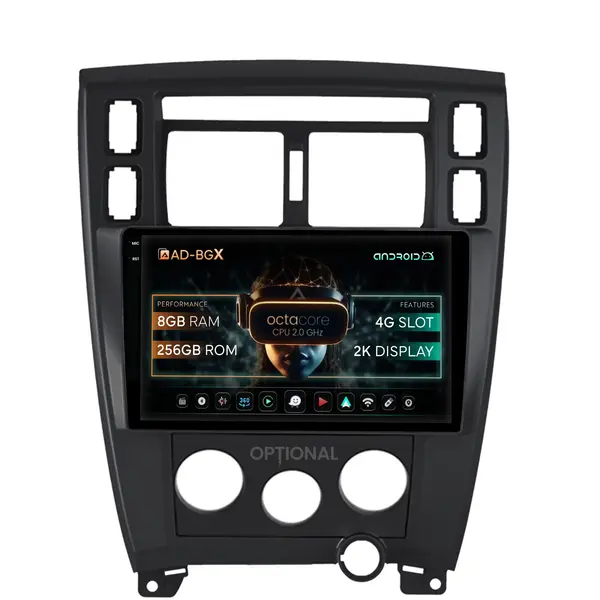 Navigatie Hyundai Tucson (2006-2013), Android, X-Octacore 8GB RAM + 256GB ROM, 10.36 Inch - AD-BGX10008+AD-BGRKIT200B