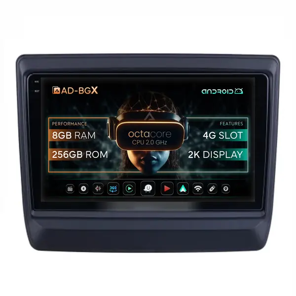 Navigatie Isuzu D-MAX (2020+), Android, X-Octacore 8GB RAM + 256GB ROM, 9.5 Inch - AD-BGX9008+AD-BGRKIT316