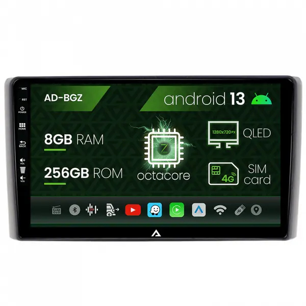 Navigatie Iveco Daily (2006-2014), Android 13, Z-Octacore 8GB RAM + 256GB ROM, 9 Inch - AD-BGZ9008+AD-BGRKIT361V2