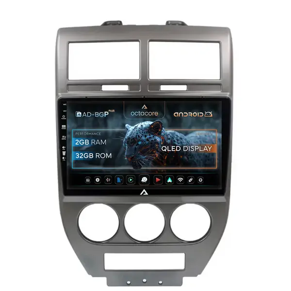 Navigatie Jeep Compass Patriot (2006-2010), Android, P-Octacore 2GB RAM + 32GB ROM, 10.1 Inch - AD-BGP10002+AD-BGRKIT295