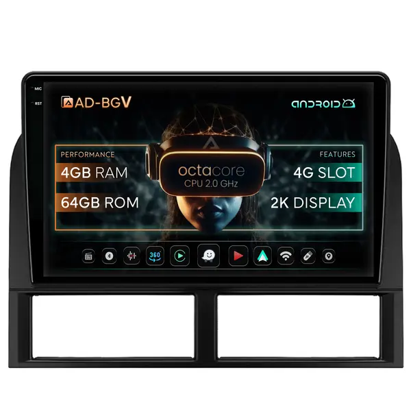 Navigatie Jeep Grand Cherokee (1998-2004), Android, V-Octacore 4GB RAM + 64GB ROM, 9.5 Inch - AD-BGV9004+AD-BGRKIT296