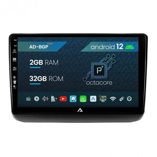 Navigatie Jeep Grand Cherokee (2013-2020), Android 12, P-Octacore 2GB RAM + 32GB ROM, 9 Inch - AD-BGP9002+AD-BGRKIT298