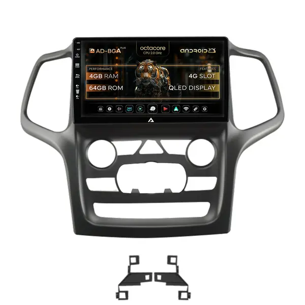 Navigatie Jeep Grand Cherokee (2014-2022), Android, A-Octacore 4GB RAM + 64GB ROM, 9 Inch - AD-BGA9004+AD-BGRKIT272
