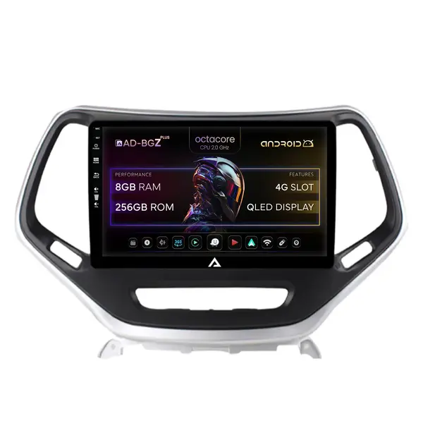 Navigatie Jeep Grand Cherokee (2015+), Android, Z-Octacore 8GB RAM + 256GB ROM, 10.1 Inch - AD-BGZ9008+AD-BGRKIT285