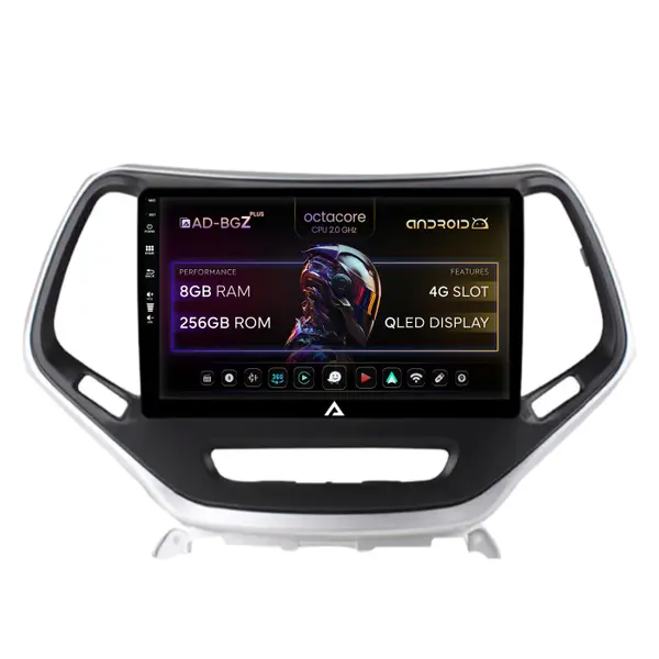 Navigatie Jeep Grand Cherokee (2015+), Android, Z-Octacore 8GB RAM + 256GB ROM, 10.1 Inch - AD-BGZ9008+AD-BGRKIT285