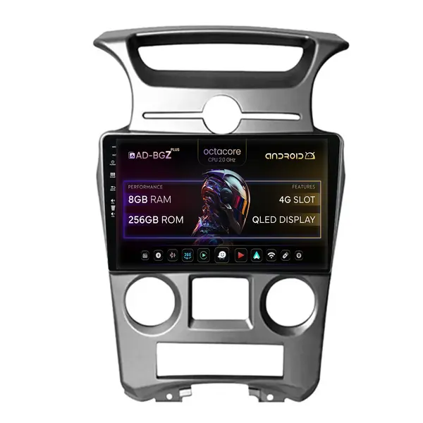 Navigatie Kia Carens (2007-2011), Android, Z-Octacore 8GB RAM + 256GB ROM, 9 Inch - AD-BGZ9008+AD-BGRKIT209V2