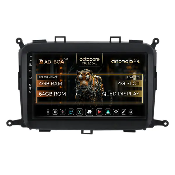 Navigatie Kia Carens (2012-2017), Android, A-Octacore 4GB RAM + 64GB ROM, 9 Inch - AD-BGA9004+AD-BGRKIT220