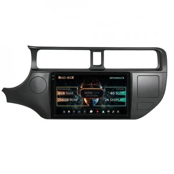 Navigatie Kia Rio (2011-2014), Android, X-Octacore 8GB RAM + 256GB ROM, 9.5 Inch - AD-BGX9008+AD-BGRKIT226
