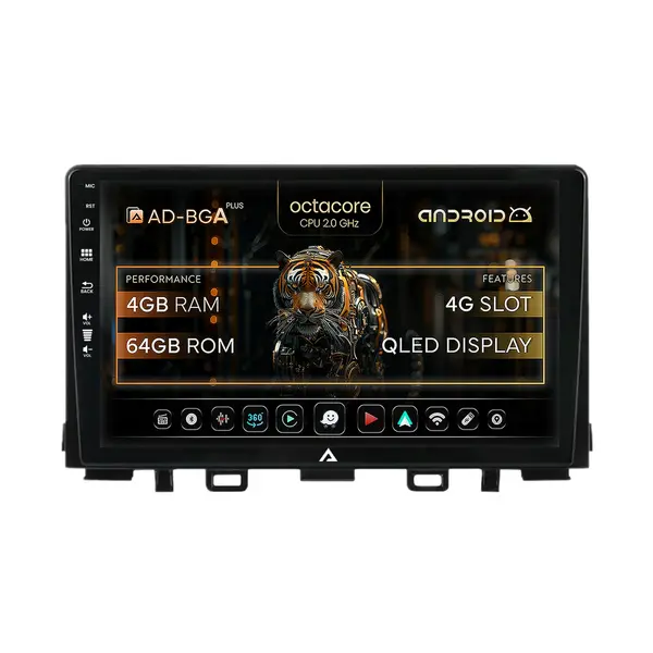 Navigatie Kia Rio (2017-2024), Android, A-Octacore 4GB RAM + 64GB ROM, 9 Inch - AD-BGA9004+AD-BGRKIT222