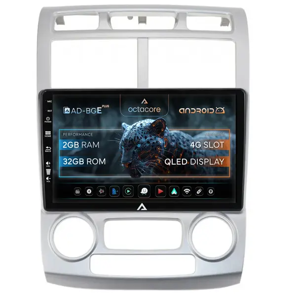 Navigatie Kia Sportage (2005-2010) M AC, Android, E-Octacore 2GB RAM + 32GB ROM, 9 Inch - AD-BGE9002+AD-BGRKIT148