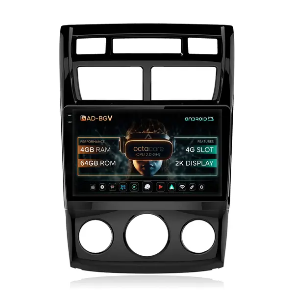 Navigatie Kia Sportage (2005-2010) M AC, Android, V-Octacore 4GB RAM + 64GB ROM, 9.5 Inch - AD-BGV9004+AD-BGRKIT148S - Copie